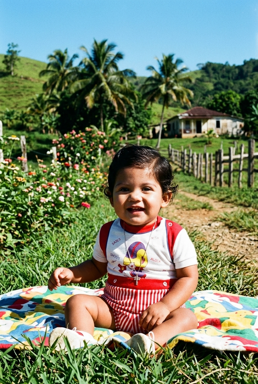 Young Angel Galindez near the water