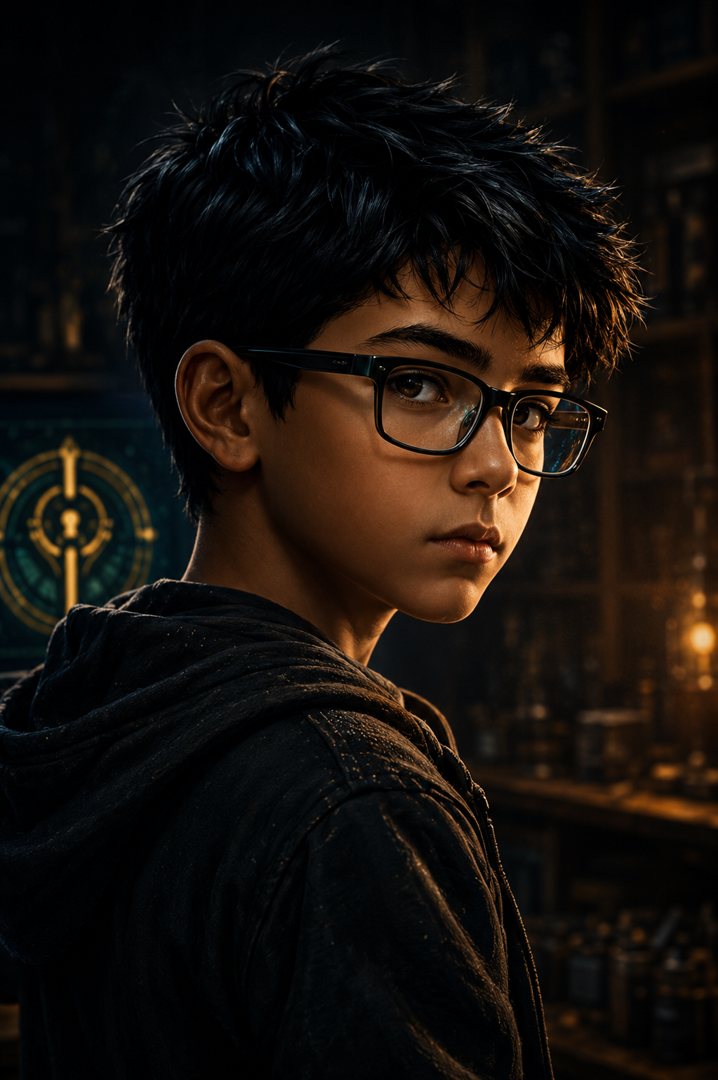 Portrait of Louie, a curious young Code Keeper.